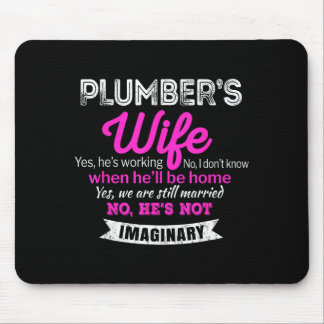 Plumber's Wife Gift Funny Wedding Artwork Mouse Pad