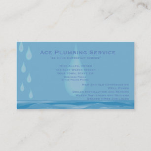 Plumbing and Heating Customisable Business Card