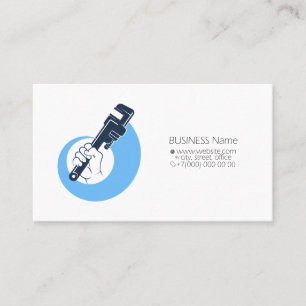 Plumbing and plumbing service and repair business business card
