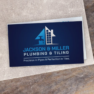 Plumbing and Tiling Services Business Card