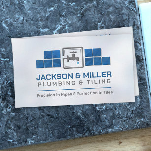 Plumbing and Tiling Services Business Card