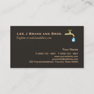 Plumbing Business Card