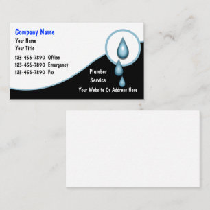 Plumbing Business Cards