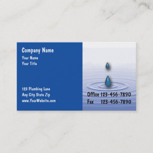 Plumbing Business Cards