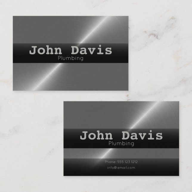 Plumbing business cards (Front/Back)
