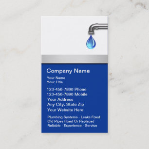 Plumbing Business Cards