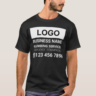 Plumbing business Logo Slogan Branded workwear T-Shirt
