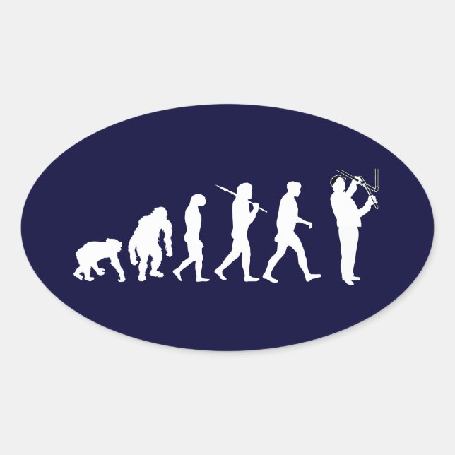 Plumbing Evolution Plumber Pipefitter Pipe Sewer Oval Sticker (Front)