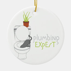 Plumbing Expert Ceramic Tree Decoration