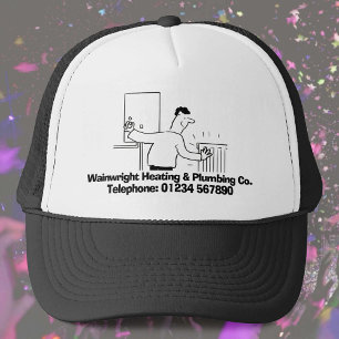 Plumbing, Heating, & Boiler Repairs. Trucker Hat