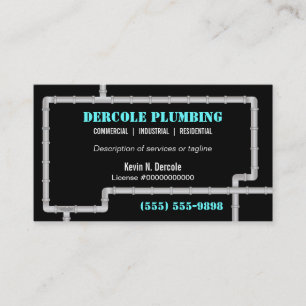 Plumbing Pipes Business Card