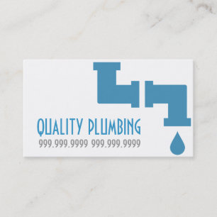 Plumbing Plumber Faucet Water Handyman Maintenance Business Card