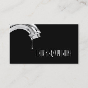 Plumbing Plumber Faucet Water Handyman Maintenance Business Card