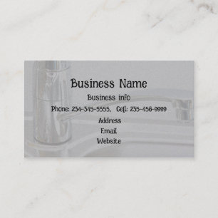Plumbing Plumber Gas Fitting Mechanical Business Card