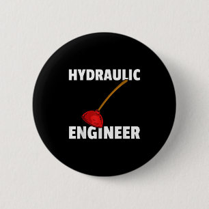 Plumbing Plunger Gift For Funny Plumber 6 Cm Round Badge