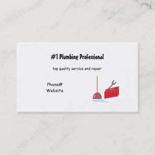 Plumbing Services Business Card