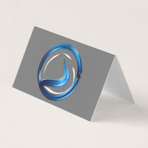 plumbing services logo business card