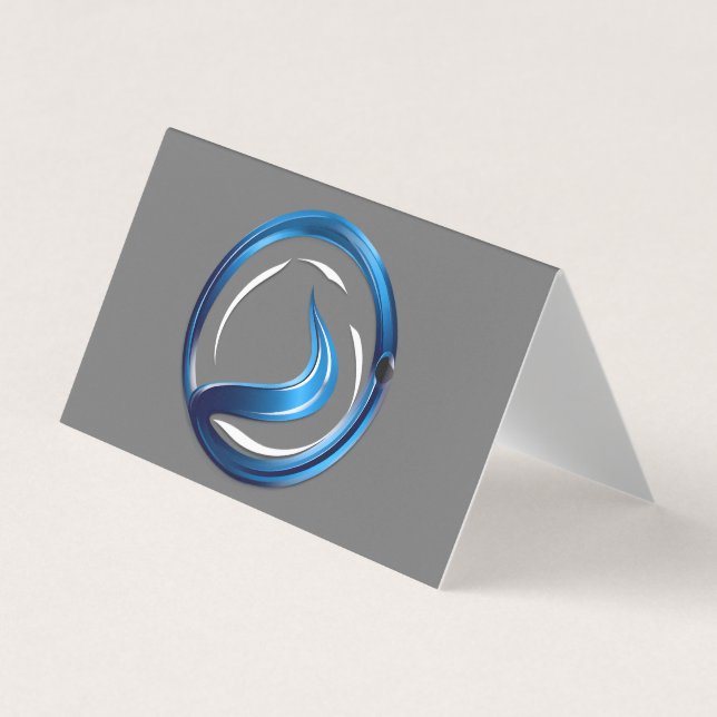 plumbing services logo business card (Front)
