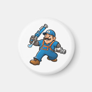 plumbing services logo magnet