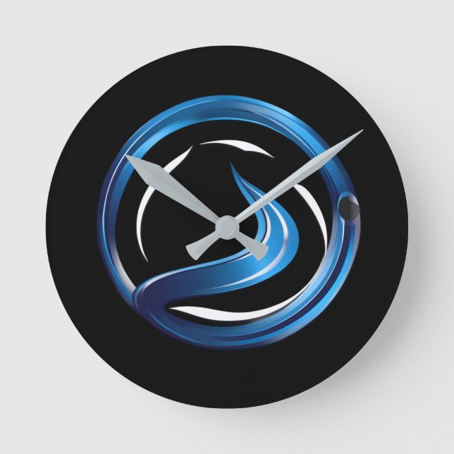 plumbing services logo round clock (Front)