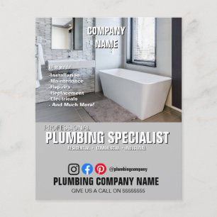 PLUMBING SPECIALIST bathroom fitter plumber Flyer
