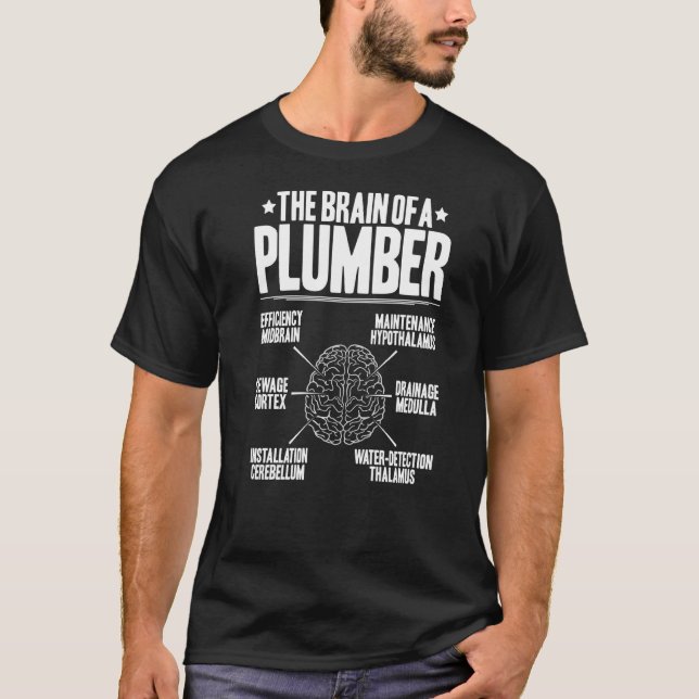 Plumbing Typical Brain Plumber   T-Shirt (Front)