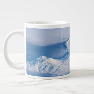 Plume Emanating From Kliuchevskoi Volcano. Large Coffee Mug