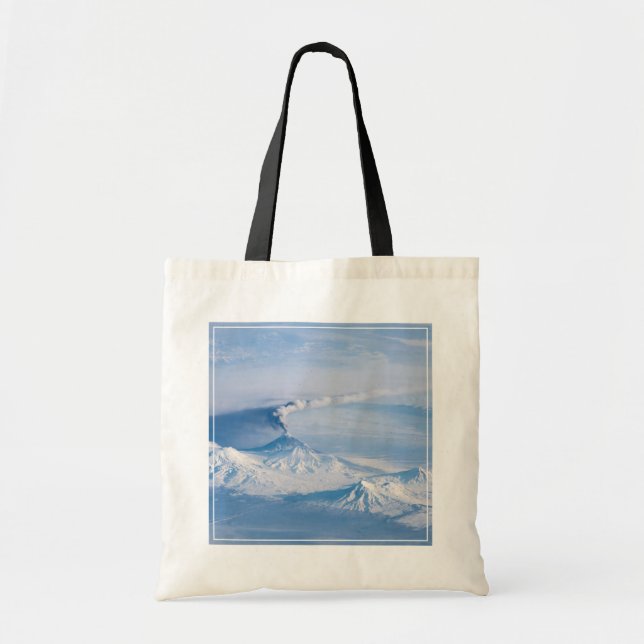 Plume Emanating From Kliuchevskoi Volcano. Tote Bag (Front)