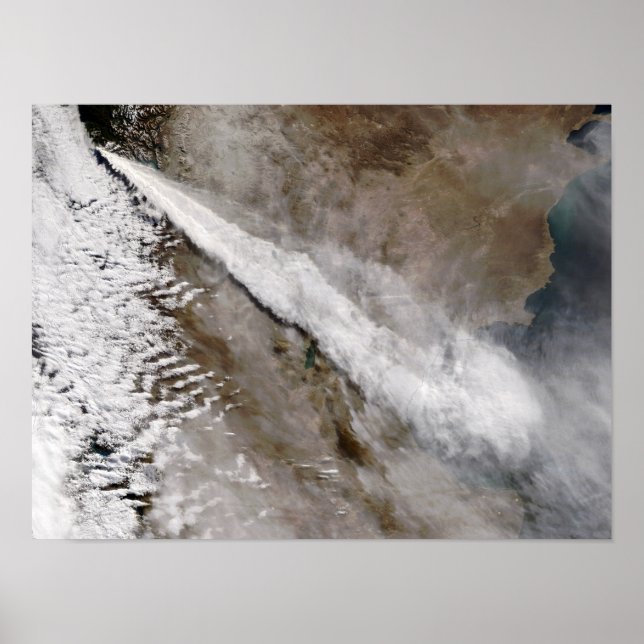 Plume from eruption of Chaiten volcano, Chile Poster (Front)