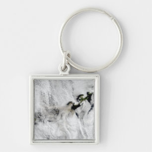 Plume from Okmok Volcano, Aleutian Islands 2 Key Ring