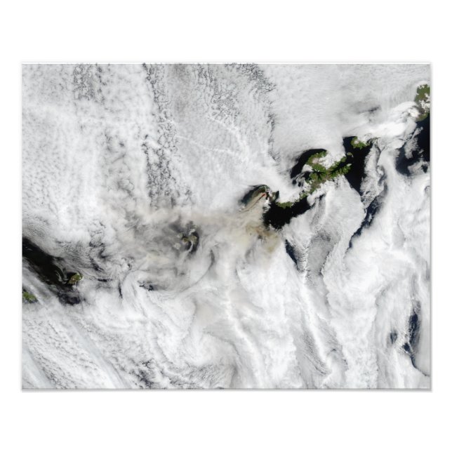 Plume from Okmok Volcano, Aleutian Islands 2 Photo Print (Front)