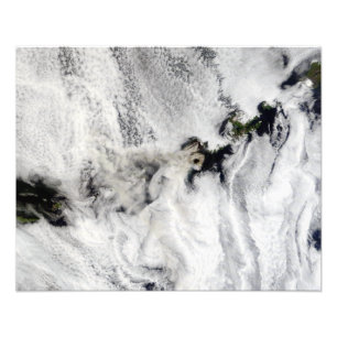 Plume from Okmok Volcano, Aleutian Islands Photo Print