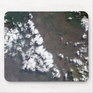 Plume rises from Nyiragongo Volcano in the DRC Mouse Pad