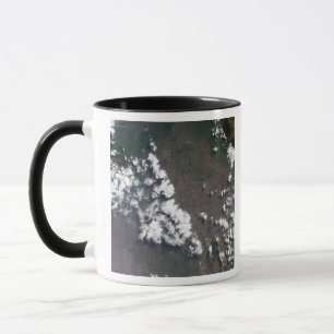 Plume rises from Nyiragongo Volcano in the DRC Mug
