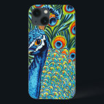 Plumed Peacock I iPhone 13 Case<br><div class="desc">Animals</div>