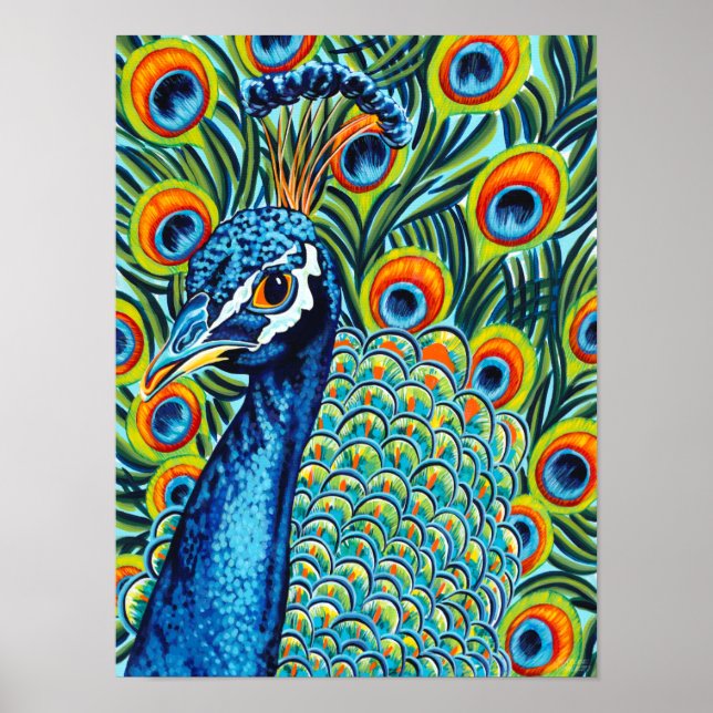 Plumed Peacock I Poster (Front)