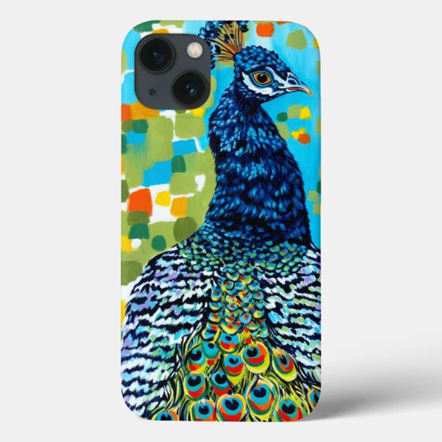 Plumed Peacock II Case-Mate iPhone Case (Back)