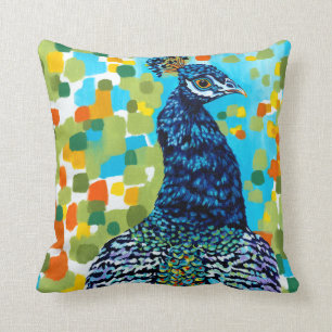 Plumed Peacock II Cushion
