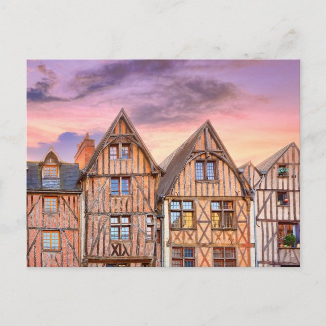 Plumereau square in Tours, France Postcard (Front)