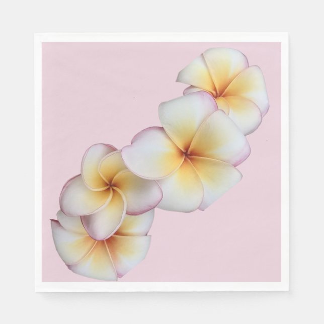 Plumeria Blooms  Napkin (Front)