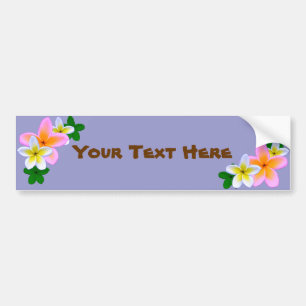 Plumeria Bumper Sticker