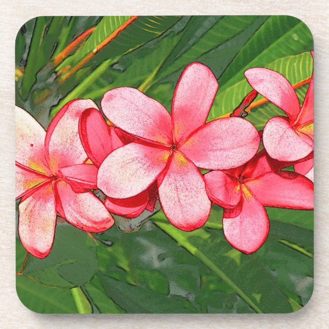 Plumeria Coaster (Front)