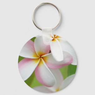 Plumeria Frangipani Hawaii Flower Customised Blank Key Ring