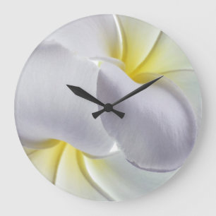 Plumeria Frangipani Hawaii Flower Customised Blank Large Clock