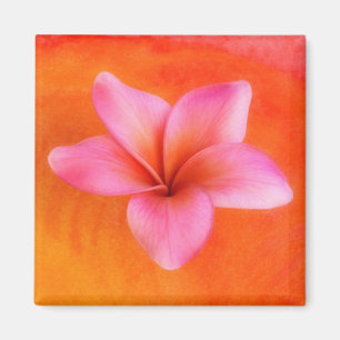 Plumeria Frangipani Hawaii Flower Customised Blank Magnet