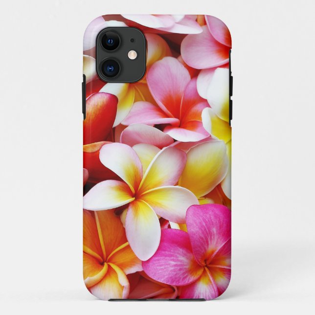 Plumeria Frangipani Hawaii Flower Customised Case-Mate iPhone Case (Back)