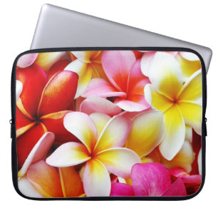 Plumeria Frangipani Hawaii Flower Customised Laptop Sleeve