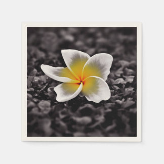 Plumeria Frangipani Hawaii Flower Napkin