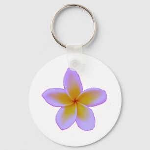 Plumeria Key Ring
