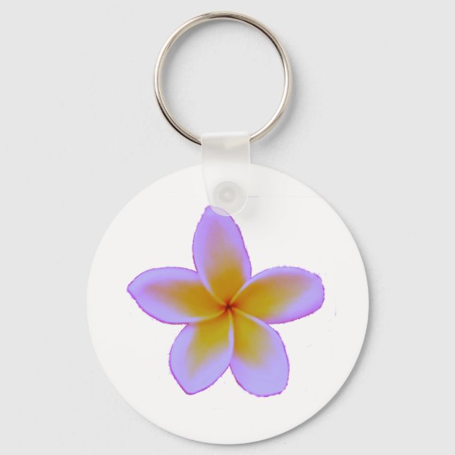 Plumeria Key Ring (Front)